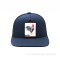 Benutzerdefinierte Stickerei Mesh Navy Blue Gorras Cap